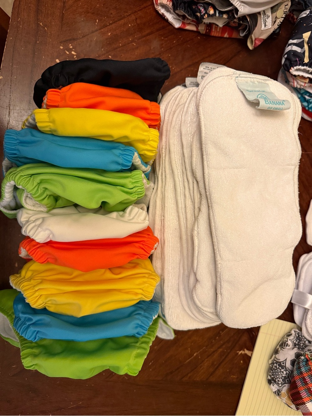 Charlie Banana Bright Multi-Color Reusable Diaper Covers with White Inserts